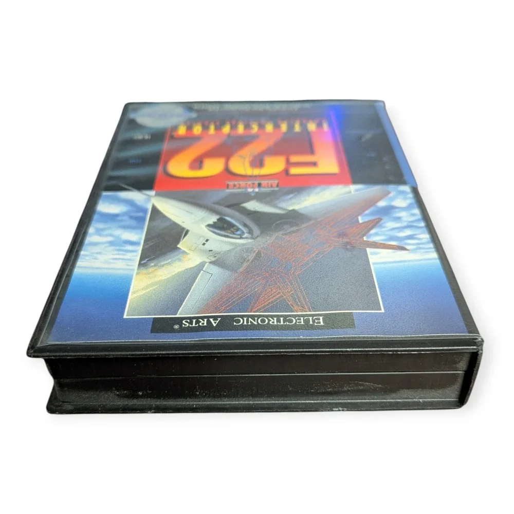 F-22 Interceptor Sega Genesis Game Electronic Arts CIB 1991 Flight Sim 7015‎